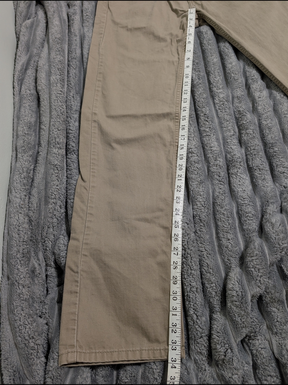 Levi’s 505 Jeans Mens 34x36 Tan Khaki Straight Leg Classic Fit - Picture 8 of 10